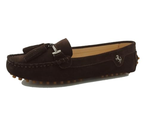 MGM-Joymod Damen Slip-on Tassels Quasten Wildleder Modisch Bequem Wandern Fahren Flache Mokassins Wanderschuhe Bootsschuhe.YB96019 Braun,EU39.5 MGM-Joymod Damen Slip-on Tassels Quasten Wildleder Modisch Bequem Wandern Fahren Flache Mokassins Wanderschuhe Bootsschuhe.YB96019 Braun,EU39.5 von MGM-Joymod