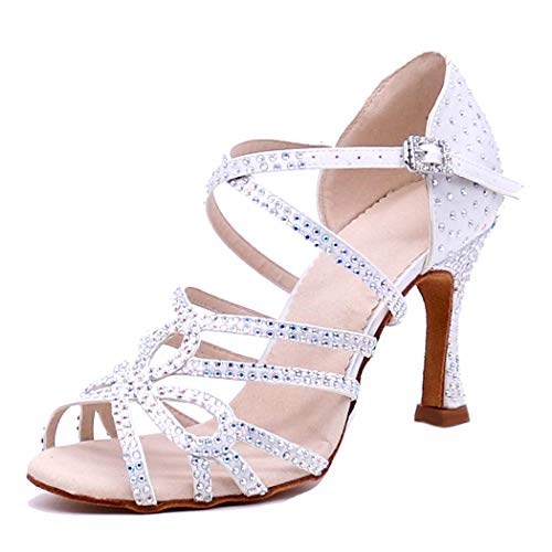 MGM-Joymod Damen Strass Tango Ballsaal Latein Modern Tanzschuhe Hochzeit Party Sandalen, Absatz: 9 cm, 36 EU MGM-Joymod Damen Strass Tango Ballsaal Latein Modern Tanzschuhe Hochzeit Party Sandalen, Absatz: 9 cm, 36 EU von MGM-Joymod