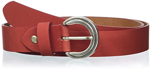 MGM Damen Coloured Basic Gürtel, Rot, 100 von MGM