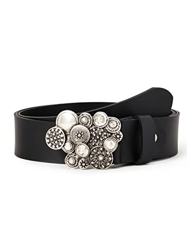 MGM Damen Gürtel Coin 950 - A1669, Gr. 105, Schwarz (Schwarz 01) von MGM