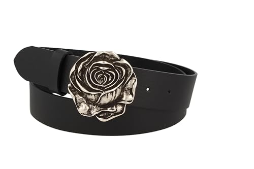 MGM Damen Rosalie Gürtel, Schwarz (Schwarz 01), 105 von MGM