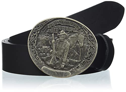 MGM Herren Texas Ranger Gürtel, Schwarz, 90 von MGM