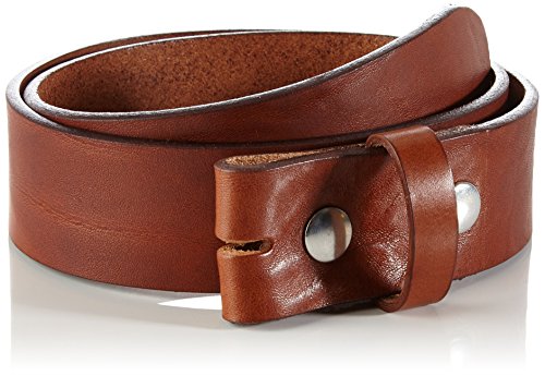 MGM Unisex Druckknopfgürtel Schrumpfleder Gürtel, Braun (Cognac 3), 105 cm von MGM