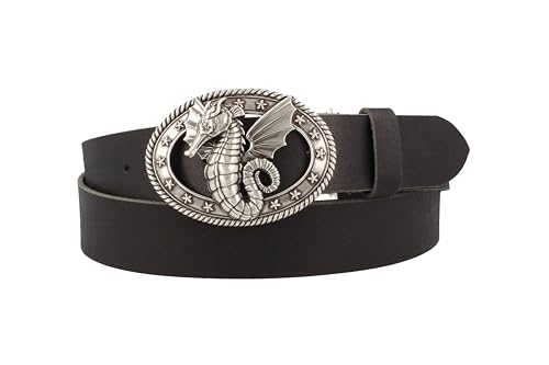 MGM Unisex sea Horse Gürtel, Schwarz (Schwarz 1), 90 cm von MGM