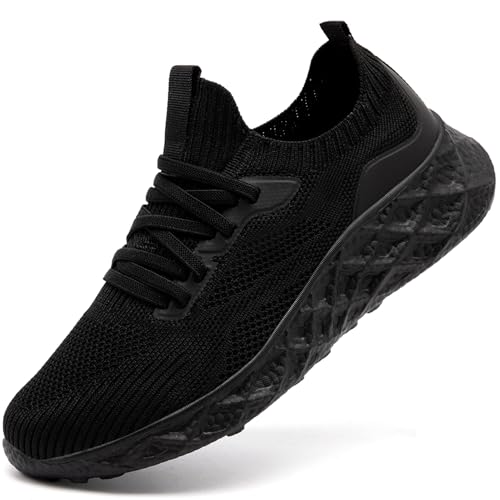 MGNLRTI Damen Sneaker Sportschuhe Laufschuhe Turnschuhe Running Straßenlaufschuhe Schuhe Fitnessstudio Schwarz 40 EU von MGNLRTI