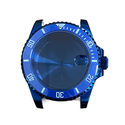 MGRAS Uhr 40 mm PVD blaues Gehäuse Saphirglas 316L Edelstahl mit japanischem NH36 Automatikwerk Uhrengehäuse (Farbe: 7) von MGRAS