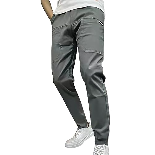 Chino Hose Herren Cargo Hosen Passform Freizeithose Leichte Laufhose Lang Trainingshose Regular Atmungsaktiv Chino Hosen Einfarbig Wanderhose Winter Sporthose Modern Sportbekleidung Hose fur Männer von MGSFGlk