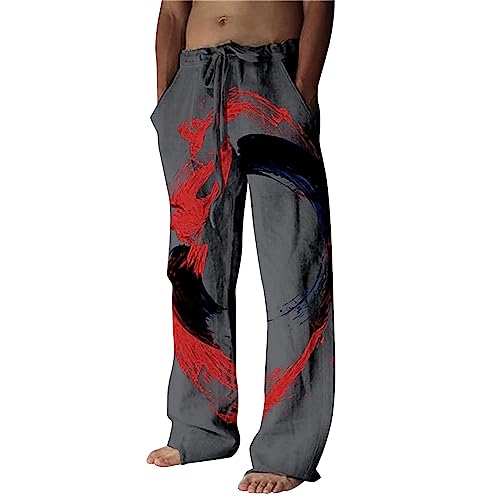 Jogginghose Herren Sporthose Lang Gerade Hose Atmungsaktiv Freizeithose Casual Trainingshose Mit Taschen Leichte Jogging Hose Einfarbig Hose Winter Laufhose Baggy Activewear Wanderhose fur Männer von MGSFGlk