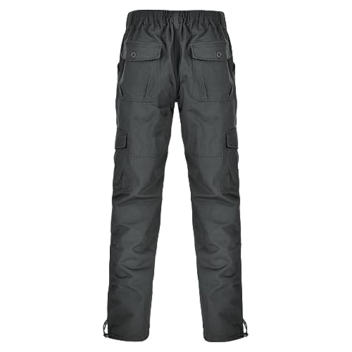 MGSFGlk Arbeitshosen Männer Stretch Cargohose Lang Pants Trousers Taschen Qualität Outdoor Hose Baumwolle Bundhose Multifunktionstaschen Grün Allroundtalent Denim, Schwarz Elastizität Kurze von MGSFGlk