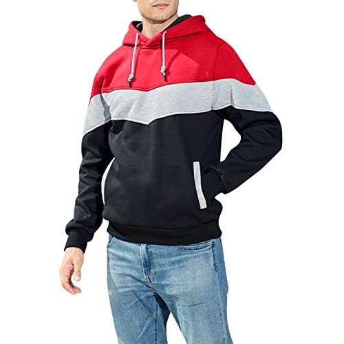 MGSFGlk Pullover Herren Ohne Kapuze Beschriften Kapuzenpullover Mit Kapuze Sweatshirt Dünne Coat Kapuzenjacke Buchstabenmuster Jacken Motiv Sweater Locker Hoodies Baggy Pullover Mit Taschen Fitness von MGSFGlk