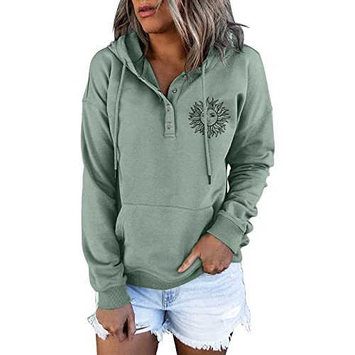 MGSFGlk Rundhals Sweatshirt Hoody Frauen Mit Kapuze Frauen Langarm Sweatshirt Freizeit Sport Langarmshirt Damen Kapuzenpullover Y2K Jacke Damen Pullover Hoodie Teenager Basic Hoodie Oversize Vintage von MGSFGlk