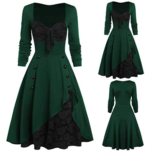 Mittelalter Kleidung Damen Renaissance Mittelalter Kleidung Damen Vintage Maxikleid Größen Bauernkleid Irisches Kleid Strapsen Ballkleid Korsett Prinzessin Bodenlang Hexenkleid Weiß/schwarz Maskerade von MGSFGlk