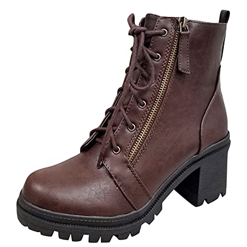 Stiefeletten Damen Winterstiefel Retro Freizeitstiefel Leichte Kurzstiefeletten Große Größen Regenstiefel Kurz Halbstiefel Mit Niedrigem Cowboystiefel Reißverschluss Leicht Damenstiefel Outdoor von MGSFGlk