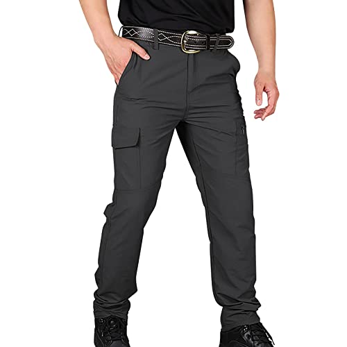 Stretch Arbeitshose Herren Hose Schwarz Trousers Bundhose Multifunktionstaschen Profession Outdoor Cargohose Premium Pants Taschen Arbeits Leichtgewicht Strapazierfähigkeit Soft Nähte Tier-Cartoon von MGSFGlk