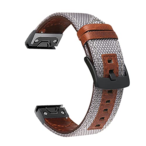 MGTCAR 22 26 mm Sportarmband für Garmin Fenix 6 6S 6X Pro 5X 5 Plus 3HR 935 S60 D2 Enduro Schnellverschluss-Lederarmband Correa, 26mm Descent Mk1 MK2, Achat von MGTCAR