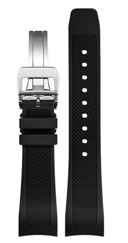 MGTCAR Gummi-Uhrenarmband 22 mm für Iwc IW390502 IW390209 Uhrenarmband, Faltschließe, gebogenes Ende, 22 mm, Achat MGTCAR Gummi-Uhrenarmband 22 mm für Iwc IW390502 IW390209 Uhrenarmband, Faltschließe, gebogenes Ende, 22 mm, Achat von MGTCAR