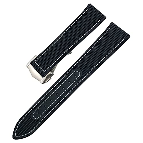 MGTCAR Nylonarmband für Omega Seamaster 300 AT150, 19 mm, 20 mm, 21 mm, 22 mm, Canvas-Lederarmband, 19 mm, Achat MGTCAR Nylonarmband für Omega Seamaster 300 AT150, 19 mm, 20 mm, 21 mm, 22 mm, Canvas-Lederarmband, 19 mm, Achat von MGTCAR