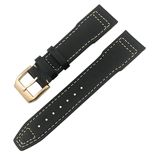MGTCAR Uhrenarmband für IWC IW3777 IW3270 Mark 18 Big Pilot's Watch Armband aus weichem Rindsleder, 20 mm, 21 mm, 22 mm, Lederarmband, 22 mm, Achat von MGTCAR