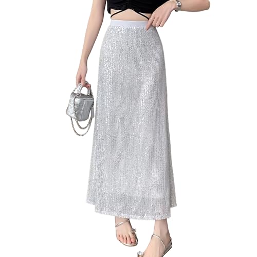 MGizo DtiSpectrum Gonna Lunga da Donna in Tulle Gonna Tutu Elegante Con Cielo Stellato Gonne Donne Vita Alta a Strati Con Paillettes Principessa von MGizo DtiSpectrum