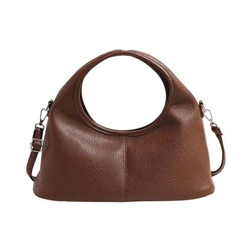 Damen Geldbörse Handtaschen Leder Clutches Stilvolle Casual Trendy Umhängetasche Crossbody Tasche mit abnehmbaren Trägern Damen Handtasche, braun, One Size von MHADBKH