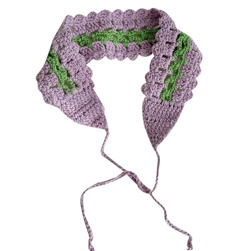 Elegante Bandanas Kontrastfarbe Kerchiefs Ausführlich Ethnisches Haarband Für Urlaub Frauen Mädchen Gehäkelt Kopftuch Elegante Bandanas Kontrastfarbe Kerchiefs Ausführlich Ethnisches Haarband Für Urlaub Frauen Mädchen Gehäkelt Kopftuch von MHADBKH