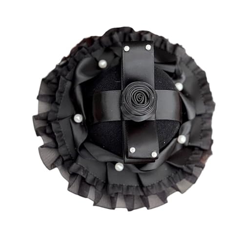 Eleganter Mehrzweck-Fascinator aus Organza, Haarschmuck für modische Frauen bei formellen Zusammenkünften, Schwarz von MHADBKH