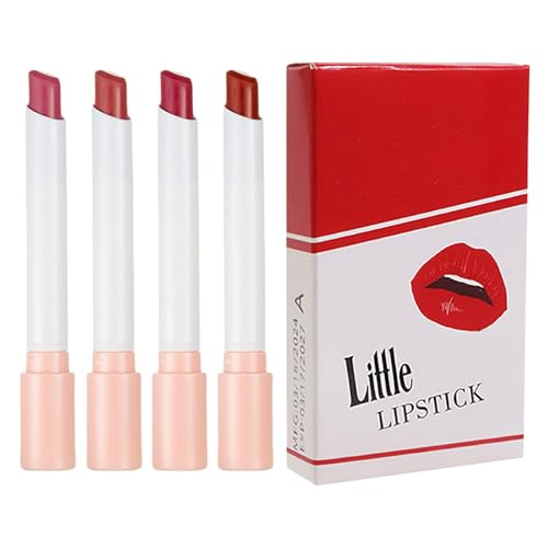 Elegantes 4pcs Mattes Lippenstift Set Für Frauen Und Mädchen Party Make Up Langer Verschleiß Mit Hoher Pigmentierter Lippenstift Hochpigmentiert von MHADBKH