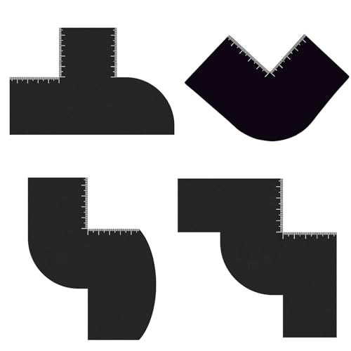 Friseur-Verbesserungskarten, Haarschneideanleitung, Werkzeug, Friseur-Haarstyling-Zubehör für Haaransätze und Bart-Styling, Bartschablone, zur Kartengestaltung von MHADBKH