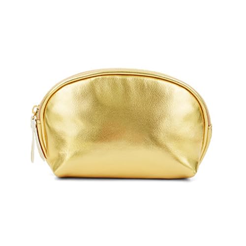 Goldfarbene Make-up-Tasche für Damen, vielseitig, Kosmetiktasche, große Kapazität, Reißverschluss, Halbrunder Dutt Goldfarbene Make-up-Tasche für Damen, vielseitig, Kosmetiktasche, große Kapazität, Reißverschluss, Halbrunder Dutt von MHADBKH