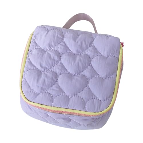 Love Heart Print Cosmetic Bag Für Frauen Modischer Toilettenorganisator Geräumiger Reißverschluss Make Up Für Den Täglichen Gebrauch von MHADBKH