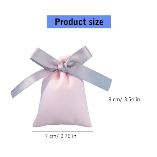 MHADBKH 10pcs Weiche Samt Butterfly Krawatte Make Up Beutel Draw Knoten Bowknot Aufbewahrungstasche Schmuck Organisatoren Für Mädchen Und Frauen von MHADBKH