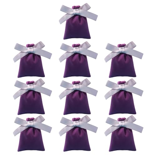 MHADBKH 10pcs Weiche Samt Butterfly Krawatte Make Up Beutel Draw Knoten Bowknot Aufbewahrungstasche Schmuck Organisatoren Für Mädchen Und Frauen von MHADBKH