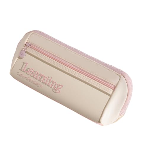 MHADBKH Ästhetisches Federmäppchen, praktische Stiftebeutel, große Kapazität, Make-up, Schule, Bürobedarf, transparent, ästhetisch, große Tasche, B, Mass Beauty von MHADBKH