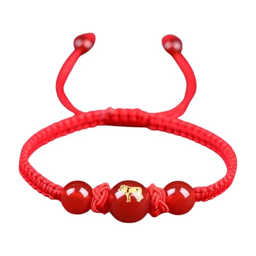 MHADBKH Armband mit chinesischer Schlange, roter Schnur, verstellbarer Charm, Schmuck, geflochtenes Seil, geeignet für Damen und Herren, monkey, Roter Achat, geflochtenes Seil, Kein Edelstein MHADBKH Armband mit chinesischer Schlange, roter Schnur, verstellbarer Charm, Schmuck, geflochtenes Seil, geeignet für Damen und Herren, monkey, Roter Achat, geflochtenes Seil, Kein Edelstein von MHADBKH