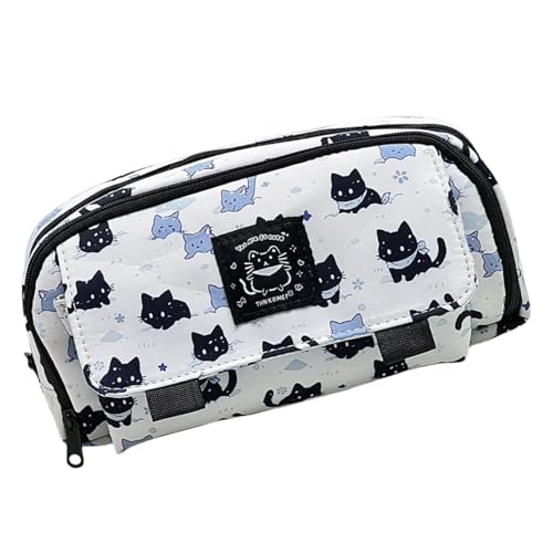 MHADBKH Bleistiftkoffer Mit Großer Kapazität Aus Verlängerbarer Stiftbeutel Reißverschlussbeutel Reise Make Up Beutel Für Mädchen Frauenschule Große Kapazität von MHADBKH