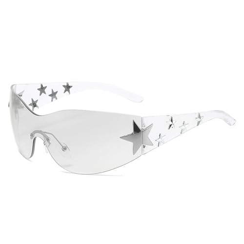 MHADBKH Coole Sonnenbrille Für Mädchen Jungen Outdoor Wear Travel Futuristen Sonnenbrillen Star Futuristen Gläser Mädchen Jungen Schatten Vintage Sonnenbrille Schüttung von MHADBKH