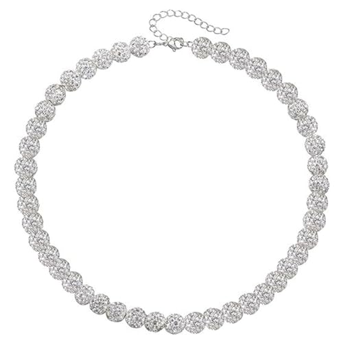 MHADBKH Elegante Baseball-Halskette, Strass, Disco-Perlen, Schlüsselbeinkette, modische Halskette für Fitness-Liebhaber MHADBKH Elegante Baseball-Halskette, Strass, Disco-Perlen, Schlüsselbeinkette, modische Halskette für Fitness-Liebhaber von MHADBKH