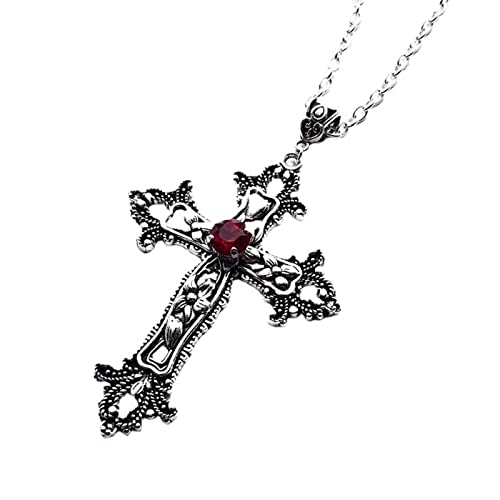 MHADBKH Halskette mit Vintage-Anhänger für Damen und Herren, Gothic-Stil, Choker, Grunge-Schmuck, Zubehör, Gothic, männliche und weibliche Halsketten von MHADBKH