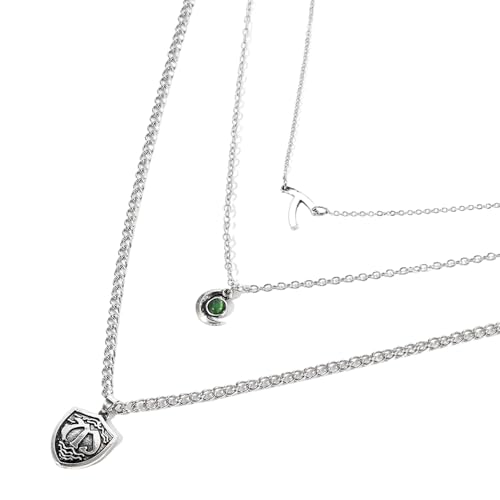 MHADBKH Kurze Damen-Halskette, 3-lagig, verstellbare Kette, Legierung, Textur, geeignet für Eleganz zu jedem Abendkleid von MHADBKH