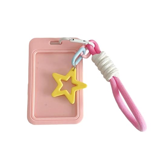 MHADBKH Lovely Card Covers Credit Case Protective Sleeve Photocard Holders Star Bus Protector Anti-Lost Keychain Holders Star Sleeve, a von MHADBKH