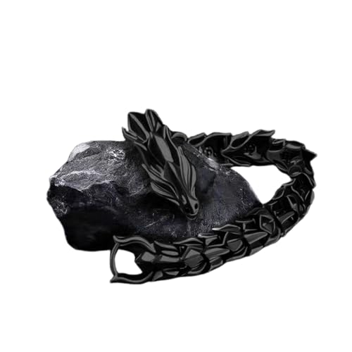 MHADBKH Modisches, wikingeres Drachenknochen-Manschettenarmband für Herren, stabile Legierungsmaterialien, Retro-Punk-Schmuck, Geschenk, tägliches Tragen, 21 cm , Metalllegierung, Kein Edelstein MHADBKH Modisches, wikingeres Drachenknochen-Manschettenarmband für Herren, stabile Legierungsmaterialien, Retro-Punk-Schmuck, Geschenk, tägliches Tragen, 21 cm , Metalllegierung, Kein Edelstein von MHADBKH