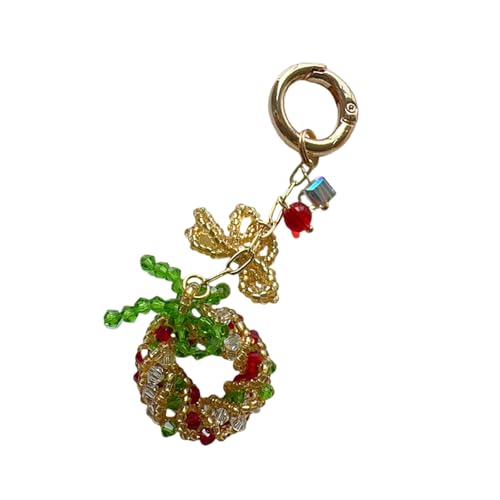 MHADBKH Robuste Perle Weihnachtsfestigkeitszubehör Weihnachts Spirituosen Telefonzubehör Mit Perlenglocken Designs Für Taschenschlüsselversand von MHADBKH