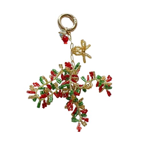 MHADBKH Robuste Perle Weihnachtsfestigkeitszubehör Weihnachts Spirituosen Telefonzubehör Mit Perlenglocken Designs Für Taschenschlüsselversand von MHADBKH