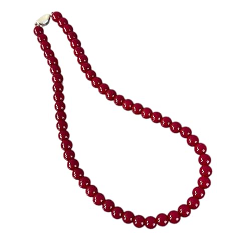 MHADBKH Stilvolle Glasperlen-Halskette, leichte Perlen-Halskette, einzigartige Halskette, Halsschmuck für hohen Tragekomfort von MHADBKH