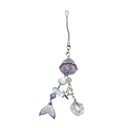 MHADBKH Sweet Mermaids Love Keyring Tragbares Telefon Lanyard Phone Charm Trendy Bag Charme Für Tägliche Verwendung Stilvoller Outfits von MHADBKH