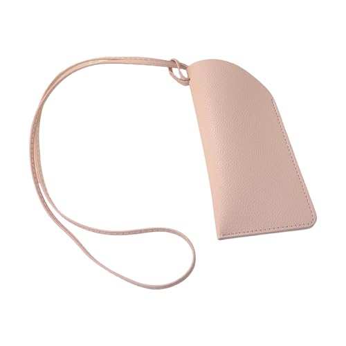 MHADBKH Tragbare schlanke Brillentasche, weiche Sonnenbrillentasche, modisches Accessoire für trendige Männer und Frauen, mit Halskettenriemen, Leder, Kein Edelstein MHADBKH Tragbare schlanke Brillentasche, weiche Sonnenbrillentasche, modisches Accessoire für trendige Männer und Frauen, mit Halskettenriemen, Leder, Kein Edelstein von MHADBKH