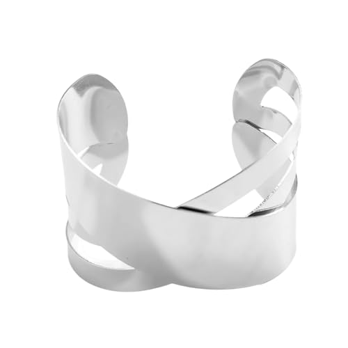 MHADBKH Unregelmäßige Hip-Hop-Armreifen, Punk, breite Manschette, geometrische Armbänder, Party-Schmuck, Metallstruktur, Geschenk für Damen und Herren MHADBKH Unregelmäßige Hip-Hop-Armreifen, Punk, breite Manschette, geometrische Armbänder, Party-Schmuck, Metallstruktur, Geschenk für Damen und Herren von MHADBKH