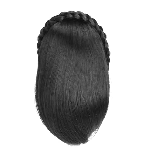 Mädchen-Haarband mit Haarverlängerung, schulterlang, lässig, glatt, 30,5 cm lang Mädchen-Haarband mit Haarverlängerung, schulterlang, lässig, glatt, 30,5 cm lang von MHADBKH