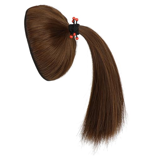 Mädchen-Pferdeschwanz-Haarverlängerung, Prinzessinnen-Coser-Kopfbedeckung, Chignons, zeigen kleines Gesicht, vielseitiger Haar-Pferdeschwanz für den täglichen Gebrauch von MHADBKH