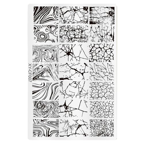 Professionelle Nagel-Stempelplatte mit schönem orientalischem Muster, Nagelkunst-Stempel für einzigartige Designs, Nagelkunst-Set von MHADBKH